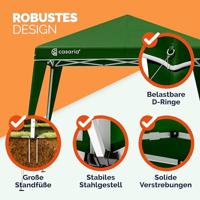 Vouwbare Party-tent Capri 3x3m Groen - thumbnail