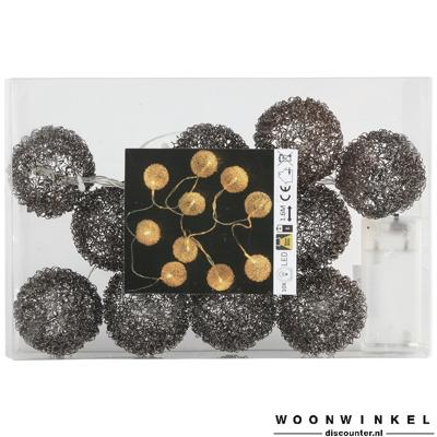 Christmas snooz antracite ball light chain