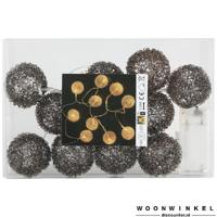 Christmas snooz antracite ball light chain - thumbnail