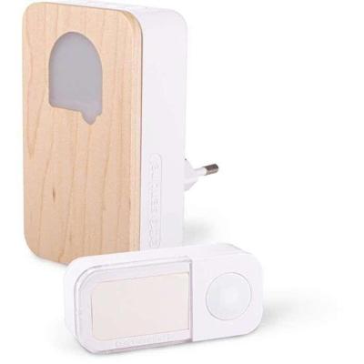 Scs sentinel - CSF0104 - Campanello SONE Cosy - Legno - Senza fili senza batteria - 150 m in campo aperto - 25 melodie - IP65