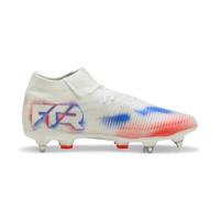 PUMA Future 8 Pro IJzeren-Nop Voetbalschoenen (SG) Wit Felrood Blauw - thumbnail