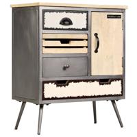 VidaXL Dressoir 65x33x76 cm massief mangohout en staal - thumbnail