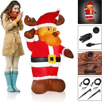 Opblaasbaar rendier XL verlicht 135 cm Opblaasbaar rendier XL verlicht 135 cm