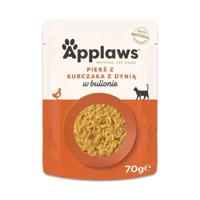 APPLAWS Chicken breast with pumpkin in broth - nat kattenvoer - 70g - thumbnail
