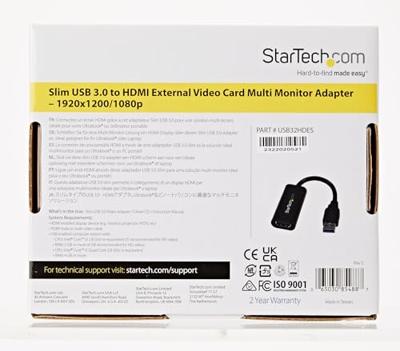 Adapter USB 3.0 naar HDMI Startech USB32HDES Adapter USB 3.0 naar HDMI Startech USB32HDES