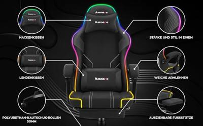 Force 3.7 RGB-gamingstoel Zwart - thumbnail