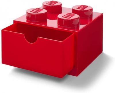 Room Copenhagen LEGO Brick Drawer 4 Rood opbergdoos
