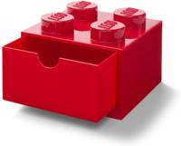 Room Copenhagen LEGO Brick Drawer 4 Rood opbergdoos - thumbnail