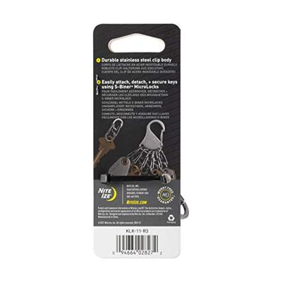NITE Ize NI-KLK-11-R3 KeyRack Locker Sleutelkarabijn Zilver 1 stuk(s)