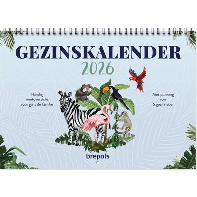 Brepols gezinskalender weekoverzicht, Nederlandstalig, 2026