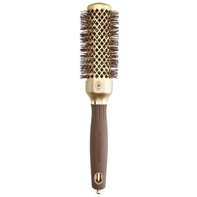Olivia Garden Wavy Bristles Gold&Brown Brush Ø35mm Olivia Garden Wavy Bristles Gold&Brown Brush Ø35mm
