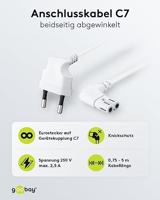 goobay Eurostekker > C7 90° kabel - thumbnail