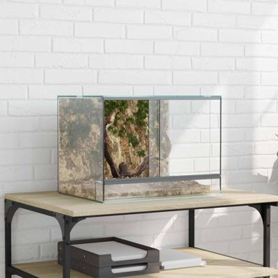 VidaXL Terrarium met opslag doorzichtig 40 x 30 x 30 cm glas