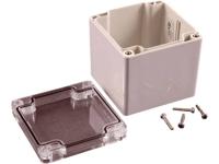 Hammond Electronics 1554EE2GYCL Universele behuizing 90 x 90 x 90 Polycarbonaat Grijs, Helder 1 stuk(s) - thumbnail