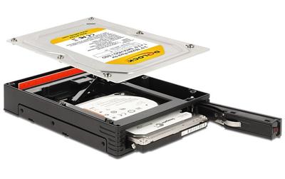 Delock 47224 3,5 mobiel rack voor 1 x 2,5 SATA HDD/SSD