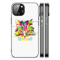 Apple iPhone 13/14 Hoesje Cat Color - thumbnail