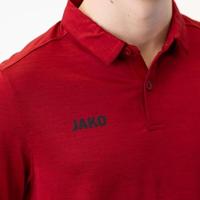 JAKO 6329 Polo Premium Basics - Rood Gemeleerd - S - thumbnail