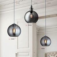 Searchlight Glazen hanglampBalls Ø 25cm chroom met smoke glas - 1621SM - thumbnail