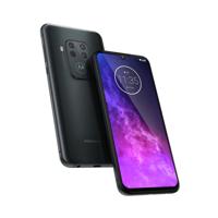 Motorola one zoom met Alexa hands-free smartphone (6,4-inch FHD + display, viervoudig camerasysteem; 128 GB/4 GB, Android 9 Pie, Dual SIM smartphone) headset + beschermcover, grijs-metallic - thumbnail