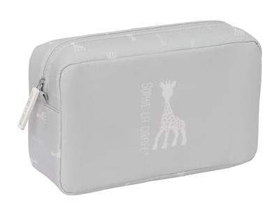Reistasje Sophie la Girafe Lichtgrijs 28 x 16 x 9 cm