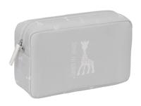 Reistasje Sophie la Girafe Lichtgrijs 28 x 16 x 9 cm - thumbnail