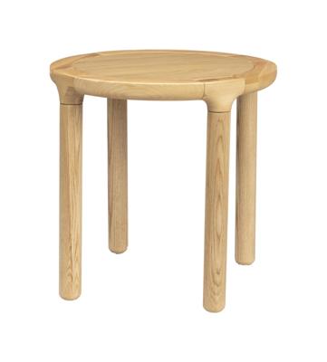 Zuiver Ronde Bijzettafel 'Storm' Eikenhout, 45cm, kleur Naturel