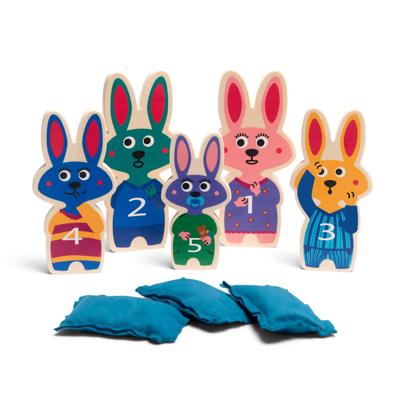 BS Toys balwerpen bunnies hout - werpspel