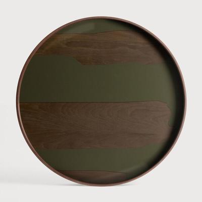 Ethnicraft Rond Dienblad 'Second Nature' 61cm, kleur Moss