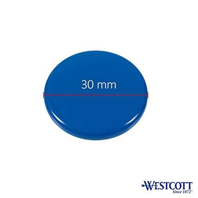 Westcott ac-e10820 magneet blauw pak à 10st. ø 30x8mm, 900g Westcott ac-e10820 magneet blauw pak à 10st. ø 30x8mm, 900g