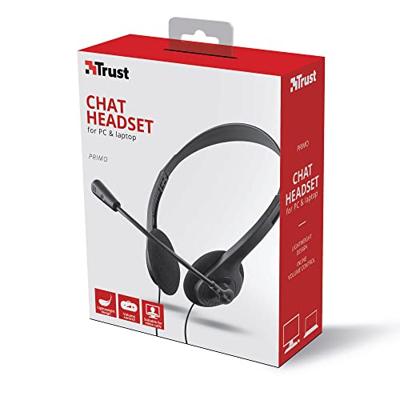 Trust Primo Chatheadset Headset Zwart - thumbnail