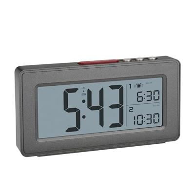 TFA Dostmann 60.2563.10 Wekker Zendergestuurd Antraciet Alarmtijden 2 TFA Dostmann 60.2563.10 Wekker Zendergestuurd Antraciet Alarmtijden 2