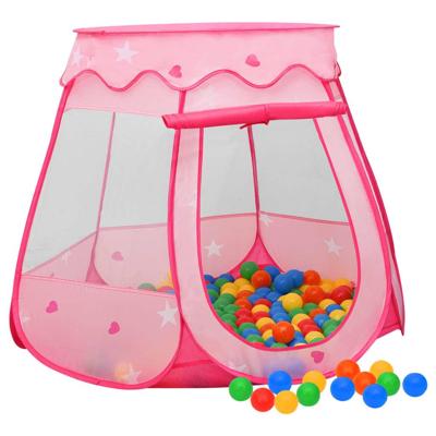 VidaXL Kinderspeeltent met 250 ballen 102x102x82 cm roze VidaXL Kinderspeeltent met 250 ballen 102x102x82 cm roze