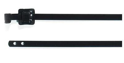 HellermannTyton 111-00149 MLT24SSC10-SS316/SP-BK Kabelbinder 630 mm 10 mm Zwart Bandsluiting geflensd, UV-gestabiliseerd 1 stuk(s) HellermannTyton 111-00149 MLT24SSC10-SS316/SP-BK Kabelbinder 630 mm 10 mm Zwart Bandsluiting geflensd, UV-gestabiliseerd 1 stuk(s)