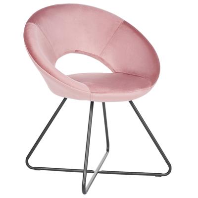 Beliani - RACHEL - Fauteuil - Roze - Fluweel