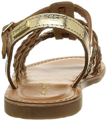Leren meisjessandalen Baia LES TROPEZIENNES® BY M. BELARBI goud/multi