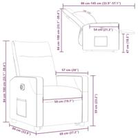 Sta-op-stoel elektrisch verstelbaar stof blauw - thumbnail