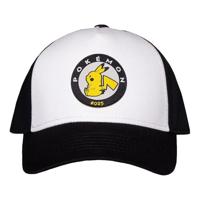 Pokémon - Men's Adjustable Cap Pikachu White/Black - thumbnail
