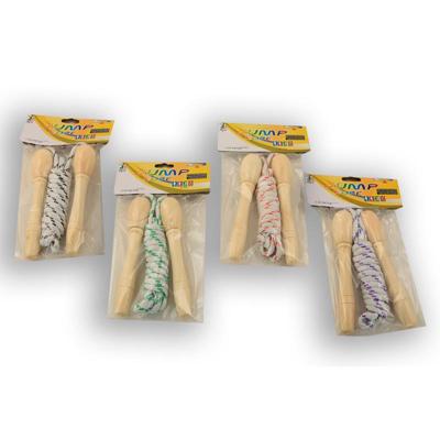 Jonotoys Springtouw met houten klossen lengte 210 cm