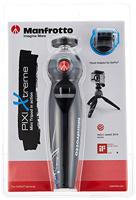 Manfrotto MKPIXIEX-BK Pixi Treppiedi da Tavolo con Staffa ed Attacco per GoPro, Nero - thumbnail