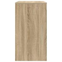 Bureau met plank Sonoma eiken 77,5 x 43 x 79 cm Bewerkt hout - thumbnail