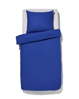 HEMA Dekbedovertrek 140x200/220cm zacht katoen kobaltblauw (kobaltblauw)