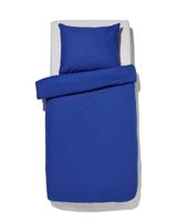 HEMA Dekbedovertrek 140x200/220cm zacht katoen kobaltblauw (kobaltblauw) - thumbnail