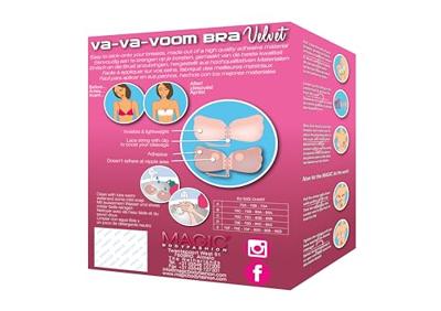 Magic Push up Plak BH - open rug bh - Va-va-Voom Bra - Bh zonder achterkant - Lage rug bh