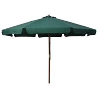 Parasol met houten paal 330 cm groen - thumbnail