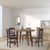 Eetkamerstoelen 2 st grenenhout donkerbruin - thumbnail