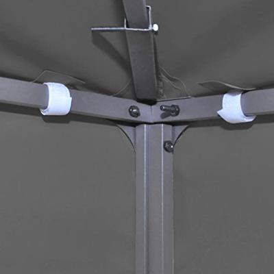 VidaXL Vervangend tentdoek prieel 310 g/m² 3x3 m donkergrijs