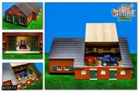 Kids Globe globe boerderij woonhuis met stal, 1:32 - thumbnail