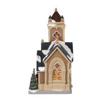 Lemax mistletoe chapel verlichte kerk Caddington Village 2022 - thumbnail