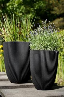 Capi nature groove nl bol bloempot 43x41 cm beige Capi nature groove nl bol bloempot 43x41 cm beige