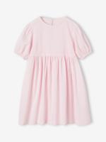 Jurk van seersuckerstof lila - thumbnail